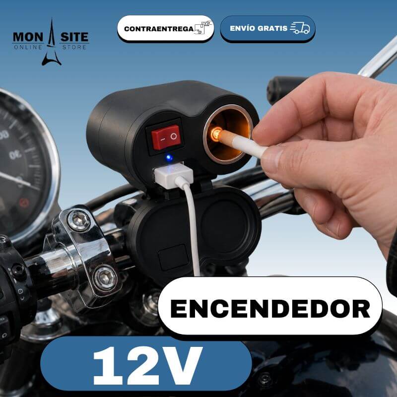 Cargador y Encendedor para Moto