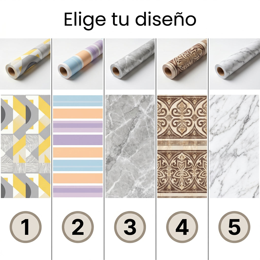 ROLLO PVC PREMIUM AUTOADHESIVO 60CM X 2M – RENUEVA TU HOGAR SIN OBRAS | ENVÍO GRATIS 🇬🇹