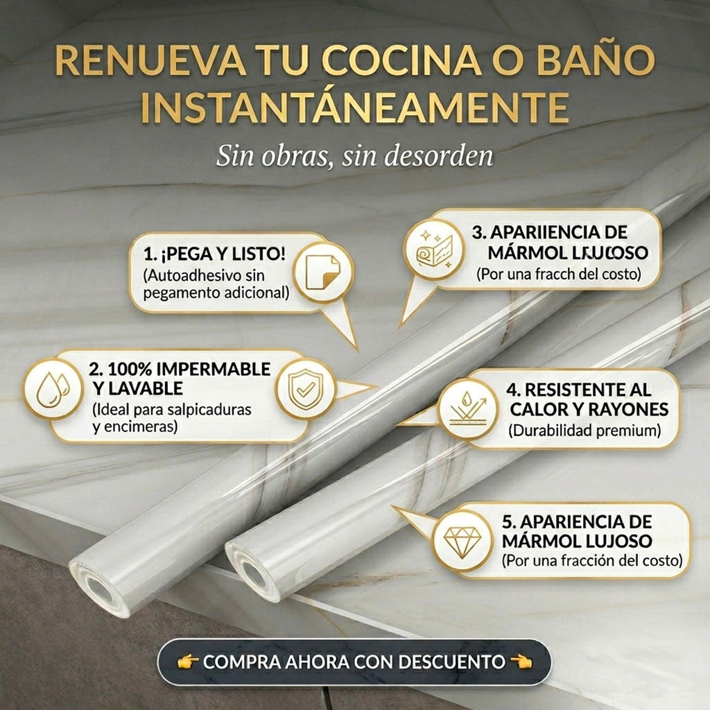ROLLO PVC PREMIUM AUTOADHESIVO 60CM X 2M – RENUEVA TU HOGAR SIN OBRAS | ENVÍO GRATIS 🇬🇹