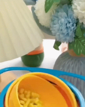 PLATO GYRO BOWL 360° ANTI-DERRAME + CHUPETE ALIMENTADOR DE FRUTA | ENVÍO GRATIS 🇬🇹